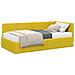 Struttura Letto Angolare con Materasso 2 pcs Giallo Velluto - Foto miniatura 1