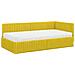 Struttura Letto Angolare con Materasso 2 pcs Giallo Velluto - Foto miniatura 4
