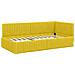 Struttura Letto Angolare con Materasso 2 pcs Giallo Velluto - Foto miniatura 6