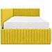 Struttura Letto Angolare con Materasso 2 pcs Giallo Velluto - Foto miniatura 8
