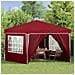 Tenda per feste a pop-up 288 x 288 x 245 cm Borgogna - Foto miniatura 3