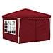 Tenda per feste a pop-up 288 x 288 x 245 cm Borgogna - Foto miniatura 5