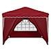 Tenda per feste a pop-up 288 x 288 x 245 cm Borgogna - Foto miniatura 7