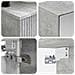 Set di mobili per il bagno 6 pcs Grigio Cemento - Foto miniatura 8