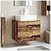 Mobile da Bagno da Muro Legno antico 62,5 x 44,5 x 50 cm - Foto miniatura 3