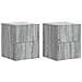 Mobiletto da notte a muro 2 pcs Grigio Sonoma 33 x 34,5 x 40 cm - Foto miniatura 1