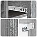 Mobiletto da notte a muro 2 pcs Grigio Sonoma 33 x 34,5 x 40 cm - Foto miniatura 8
