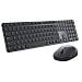Pro 7 Slim KM726 tastiera Mouse incluso Casa /ufficio RF senza fili + Bluetooth QWERTY US International Nero - Foto miniatura 1