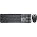 Pro 7 Slim KM726 tastiera Mouse incluso Casa /ufficio RF senza fili + Bluetooth QWERTY US International Nero - Foto miniatura 3