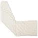 Cuscino con cuscino HEERLEN Bianco 40 x 145 cm Fleece PV - Foto miniatura 4