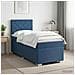 Letto box spring con materasso Blu 90 x 200 cm Tessuto - Foto miniatura 3