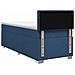 Letto box spring con materasso Blu 90 x 200 cm Tessuto - Foto miniatura 4