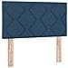 Letto box spring con materasso Blu 90 x 200 cm Tessuto - Foto miniatura 9