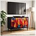 Mobile TV HEESCH 69 x 33 x 50,5 cm Rovere Nero - Foto miniatura 2