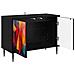 Mobile TV HEESCH 69 x 33 x 50,5 cm Rovere Nero - Foto miniatura 4
