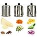 Grattuggia Formaggio Elettrica E Affettaverdura Multifunzione Acciaio 430w - Foto miniatura 7