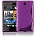 Htc Desire 300 Custodia Silicone Tpu Disegno S In Lila Orchidea - Morbida Cover Protettiva Super Sottile Con Bordo Protezione - Back Case Ultra Slim Gel Bumper Fina Antiurto Guscio Originale - Foto miniatura 1
