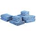 Set Di 9 Asciugamani In Cotone Blu Areora - Foto miniatura 8