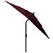 Ombrellone a 3 Livelli Palo in Alluminio Rosso Bordò 2,5x2,5 m - Foto miniatura 2