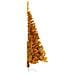 Albero di Natale Artificiale a Metà con Supporto Oro 180 cm PET - Foto miniatura 8