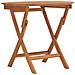 Tavolo Da Giardino Pieghevole 85x75 Cm Legno Massello Di Teak - Foto miniatura 2