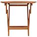 Tavolo Da Giardino Pieghevole 85x75 Cm Legno Massello Di Teak - Foto miniatura 3