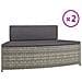 Panche Per Spa Con Cuscini 2 Pz In Polyrattan Grigio - Foto miniatura 1