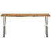 Panca Con Bordi Vivi 105 Cm In Legno Massello Di Acacia - Foto miniatura 2