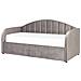 Letto Estraibile Velluto Eyburie 90 X 200 Cm Grigio - Foto miniatura 6