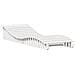 Lettino Prendisole Bianco 205x70x31,5 cm in Legno Massello Pino - Foto miniatura 2