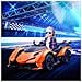 Macchina Elettrica Per Bambini Lamborghini Con Telecomando, Fari Led E Musica, Età 3+ Anni, Arancione - Foto miniatura 2