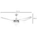 Ventilatore Da Soffitto Con Luce Led A 3 Modalità Con Telecomando, 6 Velocità, ?132x40cm - Foto miniatura 3