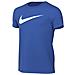 T-Shirt Youth Swoosh Cw6941-463 Bambino Taglia S Colore Azzurro - Foto miniatura 1