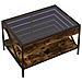 Tavolino Da Salotto Con Led Infinity Rovere Fumo 70x50x38 Cm - Foto miniatura 3