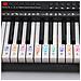 Qt005 Adesivi Per Tastiera Di Pianoforte - Decalcomanie Colorate Per Tastiera - Foto miniatura 3