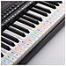 Qt005 Adesivi Per Tastiera Di Pianoforte - Decalcomanie Colorate Per Tastiera - Foto miniatura 4