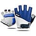 Guanti Da Ciclismo, Guanti Traspiranti A Mezze Dita Per Fitness, Sollevamento Pesi, Ciclismo Blue M - Foto miniatura 4