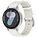 Cinturino Per Orologio In Vera Pelle Per Samsung Watch 4 5 6 7 White - Foto miniatura 1