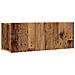 Mobili Tv A Parete 2pz Legno Antico 80x30x30 Cm - Foto miniatura 2