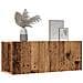 Mobili Tv A Parete 2pz Legno Antico 80x30x30 Cm - Foto miniatura 3
