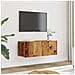 Mobili Tv A Parete 2pz Legno Antico 80x30x30 Cm - Foto miniatura 1