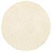 Tappeto Shaggy A Pelo Lungo Navarra Crema 100x100 Cm Poliestere - Foto miniatura 2