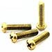 10 Viti Metrica Ottone Testa Cilindrica M4x20mm - Foto miniatura 1