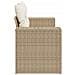 Divano Da Giardino Con Cuscini A 2 Posti Beige In Polyrattan - Foto miniatura 4