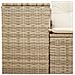 Divano Da Giardino Con Cuscini A 2 Posti Beige In Polyrattan - Foto miniatura 6