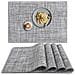 Set Di 6 Tovagliette In Pvc - 30x45cm - Blu E Bianco: Protezione E Stile Per La Tua Tavola Silver+white - Foto miniatura 1