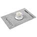 Set Di 6 Tovagliette In Pvc - 30x45cm - Blu E Bianco: Protezione E Stile Per La Tua Tavola Silver+white - Foto miniatura 5