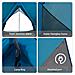 Tenda Familiare A-Frame 7 Persone Blu Impermeabile - Foto miniatura 8