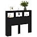 Testata in Rovere Nero Rovere Nero Legno ingegnerizzato 120 x 17 x 102 cm - Foto miniatura 1