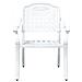 Set Bistro da Giardino 3 Pezzi in Alluminio Bianco - Foto miniatura 7